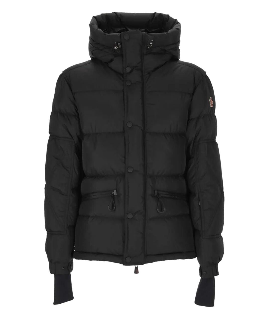 MONCLER Черный полиамидовый пуховик, фото 1