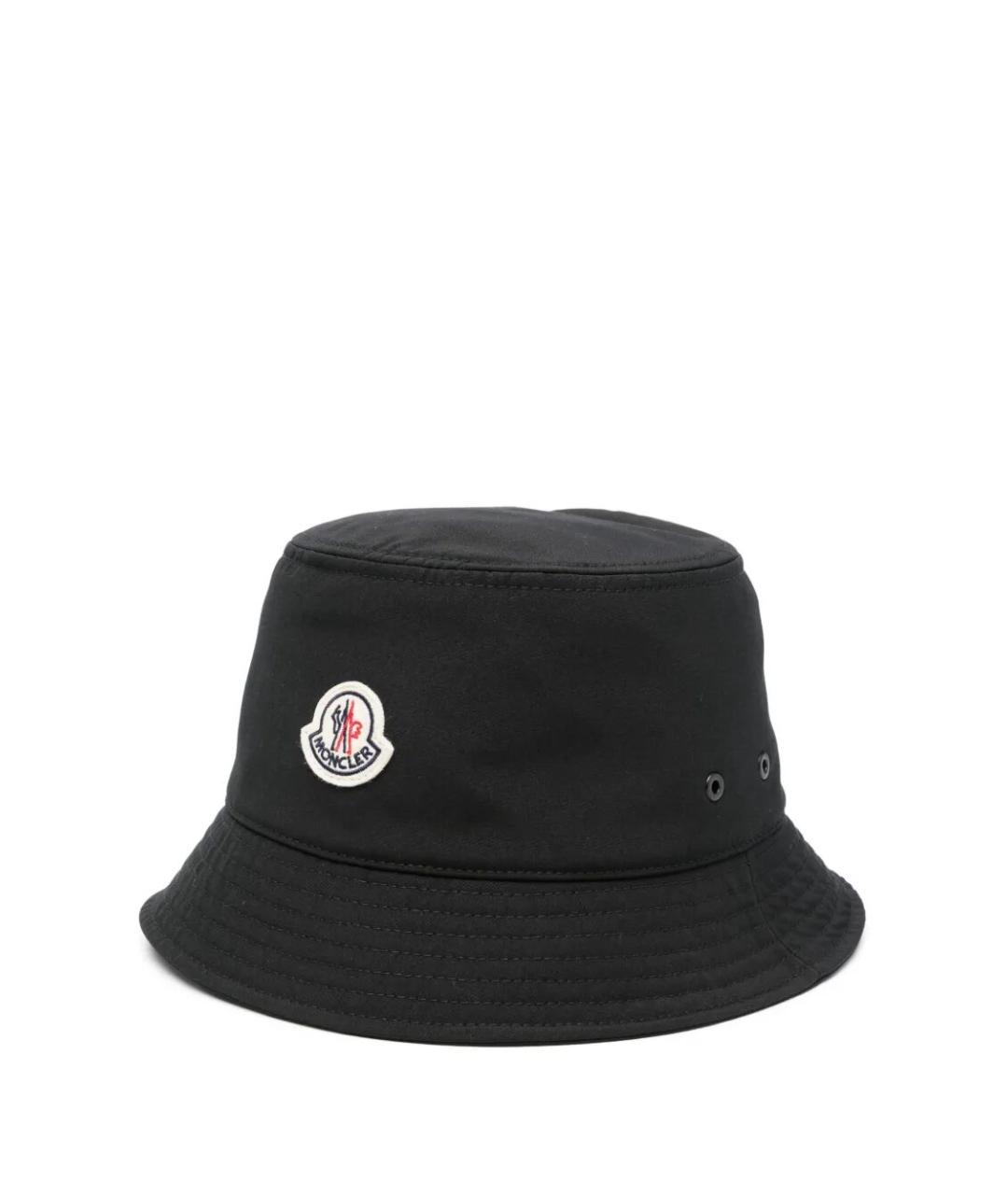 MONCLER Черная синтетическая шляпа, фото 1