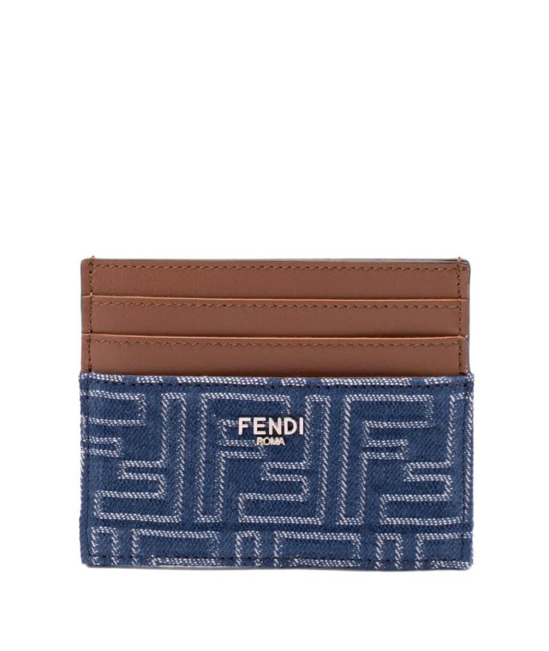 FENDI Синий кардхолдер, фото 1