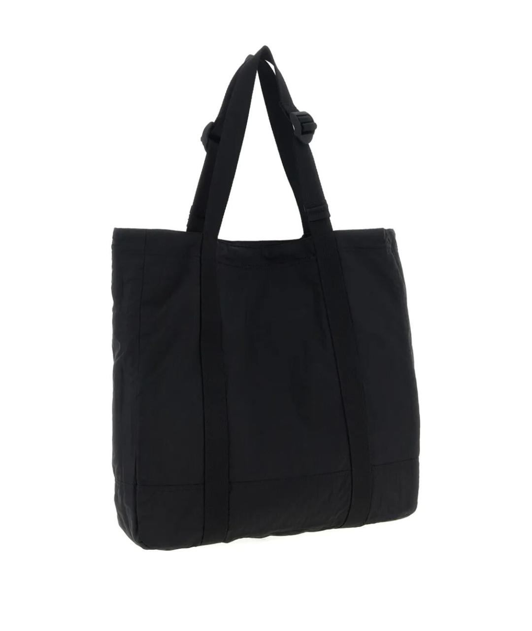 STONE ISLAND Черная синтетическая сумка тоут, фото 2