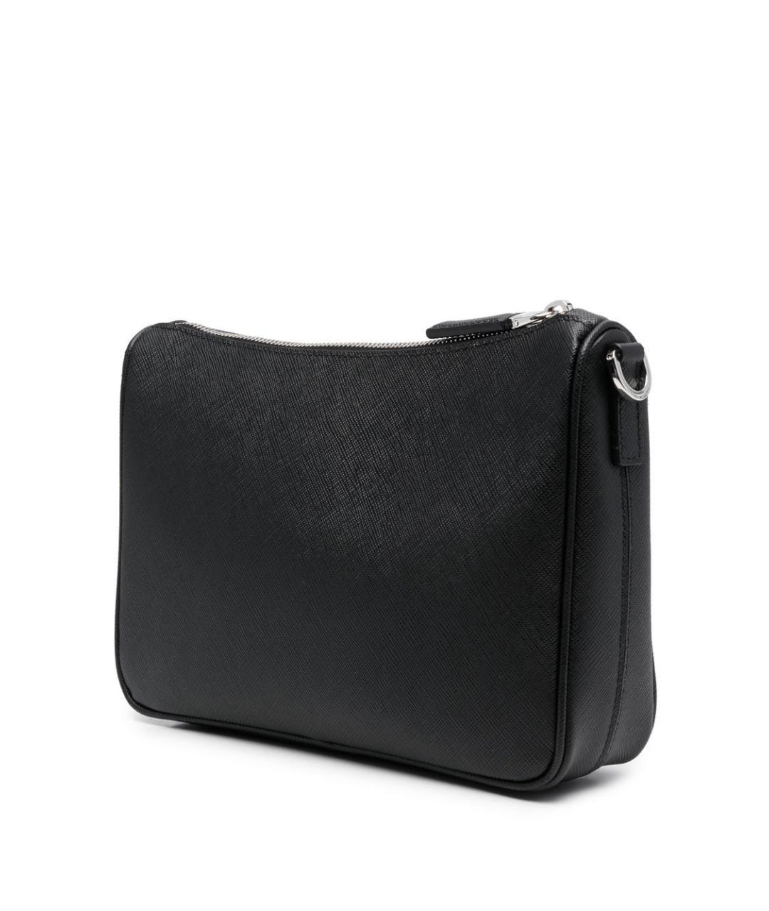 PRADA Черная кожаная сумка на плечо, фото 3