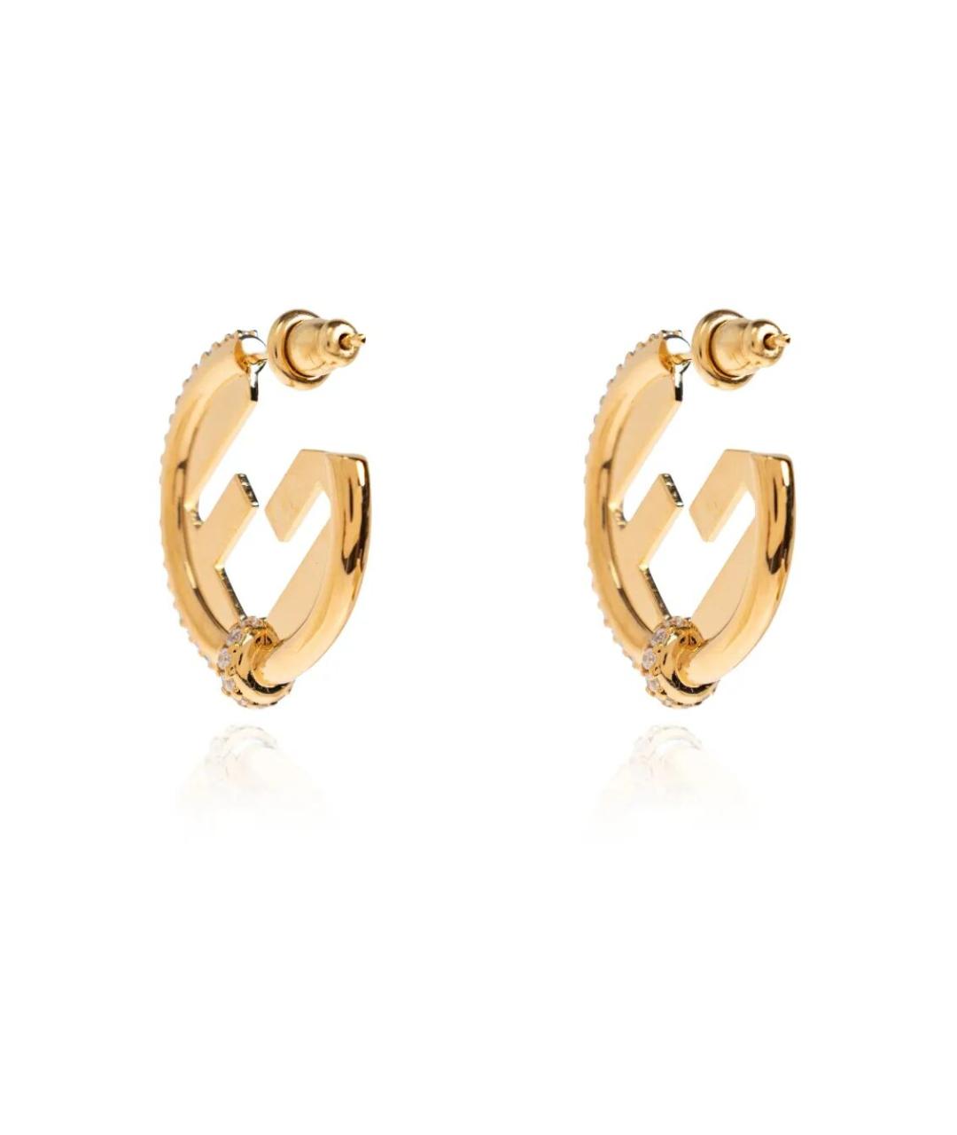 FENDI Золотые серьги, фото 3