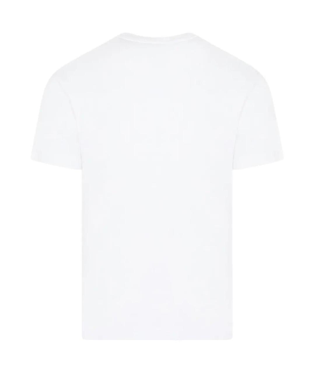 STONE ISLAND Белая хлопковая футболка, фото 2