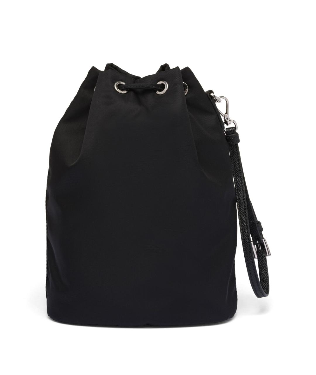 PRADA Черная синтетическая сумка с короткими ручками, фото 2