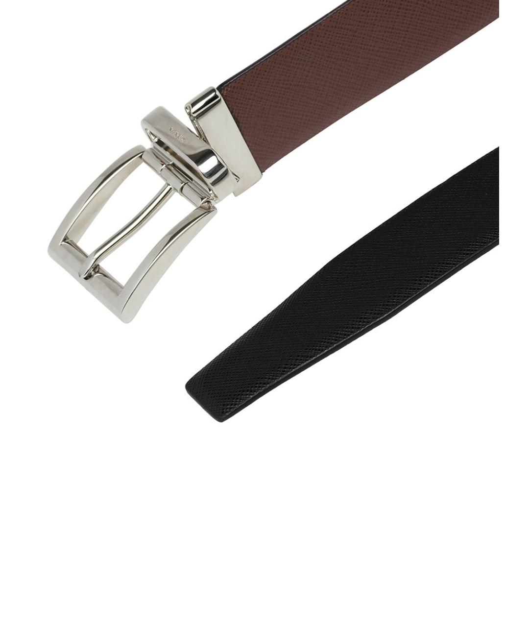 PRADA Черный кожаный ремень, фото 2