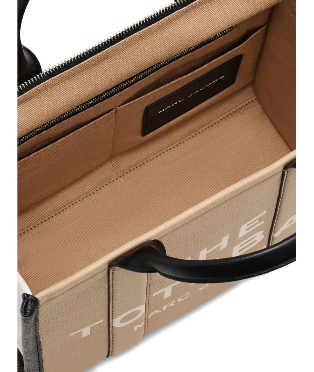 MARC JACOBS Бежевая кожаная сумка тоут, фото 7