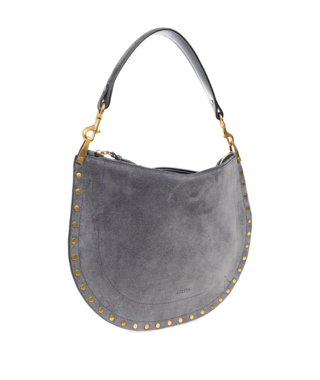 ISABEL MARANT Серая замшевая сумка через плечо, фото 3