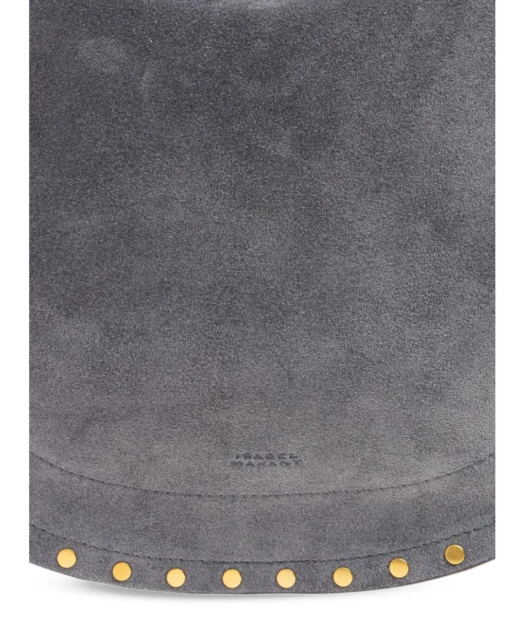 ISABEL MARANT Серая замшевая сумка через плечо, фото 1