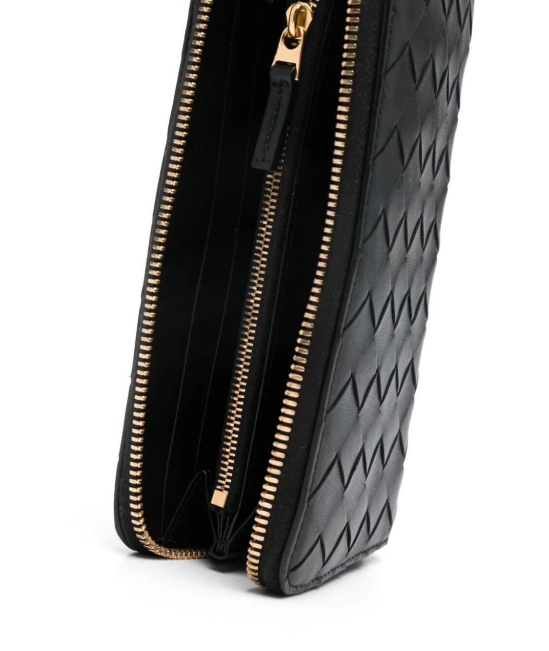 BOTTEGA VENETA Черный кожаный кошелек, фото 2