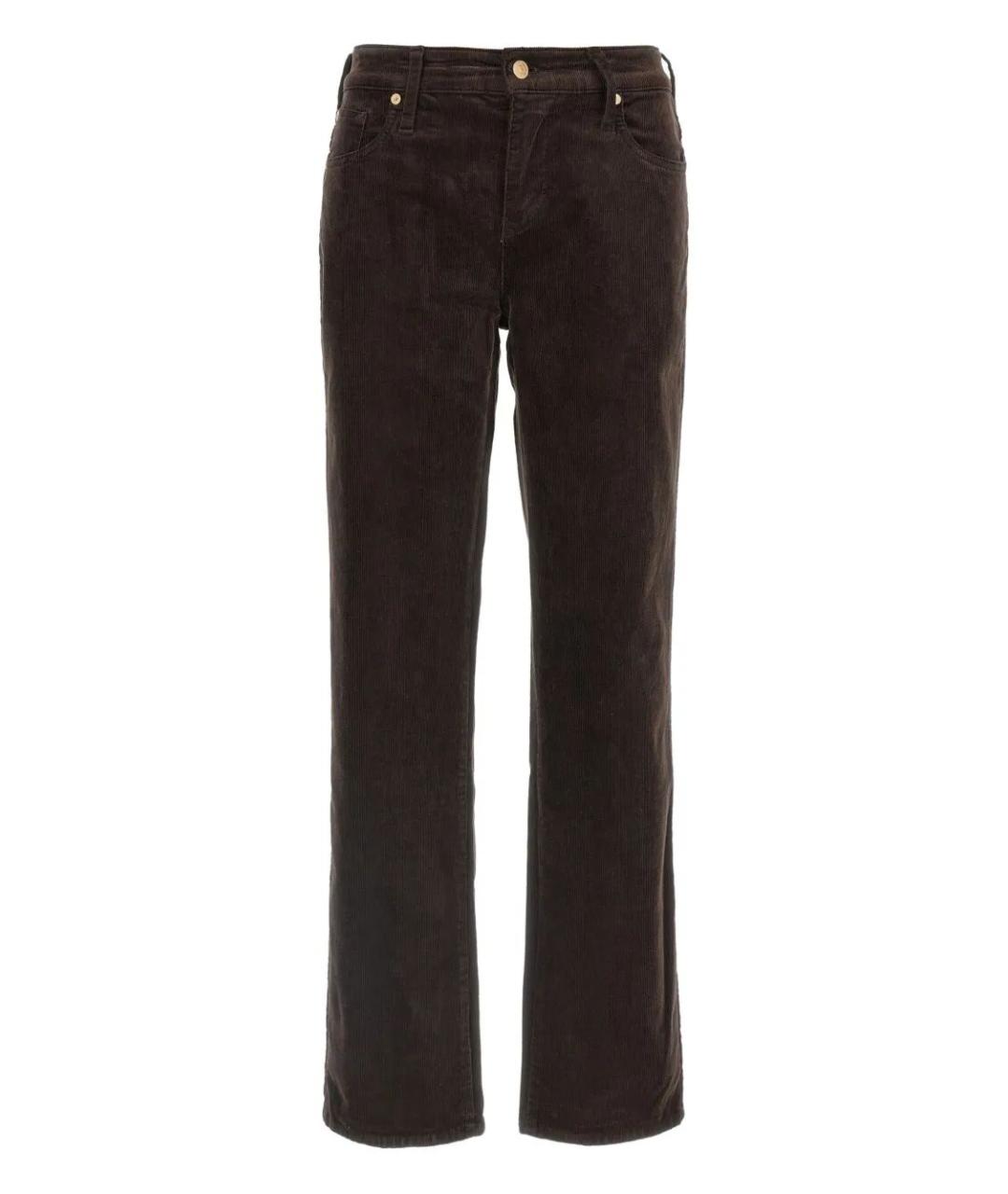 7 FOR ALL MANKIND Коричневые хлопковые прямые джинсы, фото 1