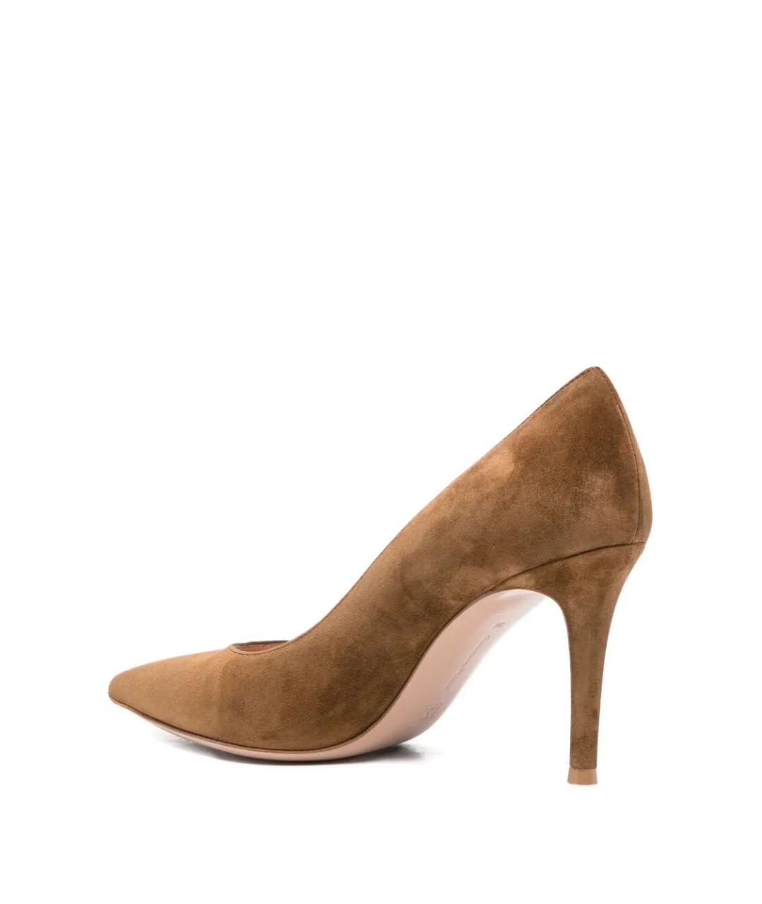 GIANVITO ROSSI Бежевые замшевые туфли, фото 3