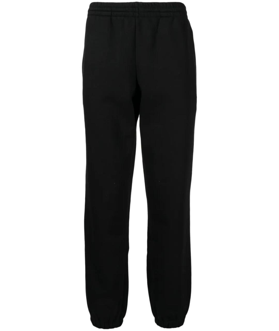 LACOSTE Черные хлопковые повседневные брюки, фото 1