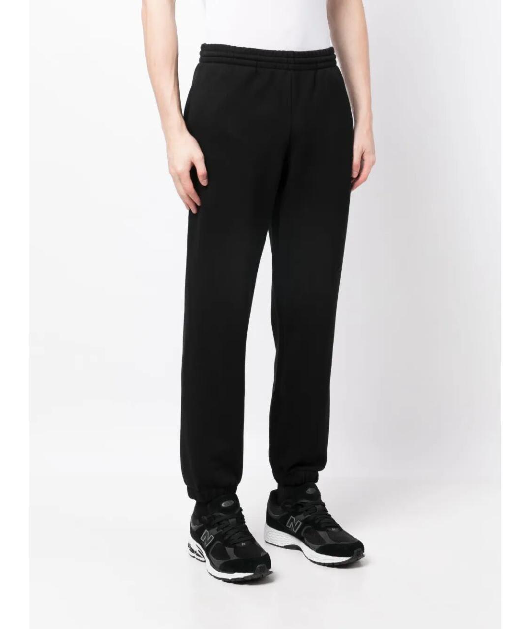 LACOSTE Черные хлопковые повседневные брюки, фото 5