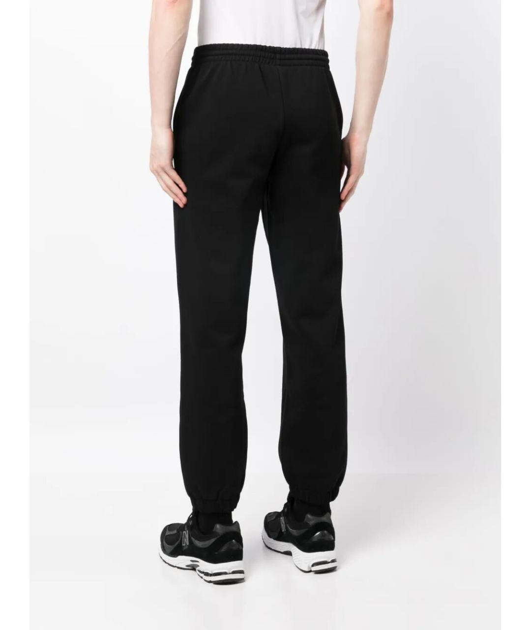 LACOSTE Черные хлопковые повседневные брюки, фото 4