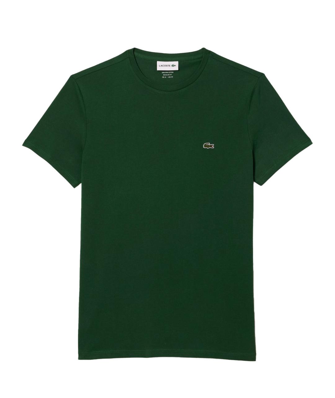 LACOSTE Зеленая хлопковая футболка, фото 1