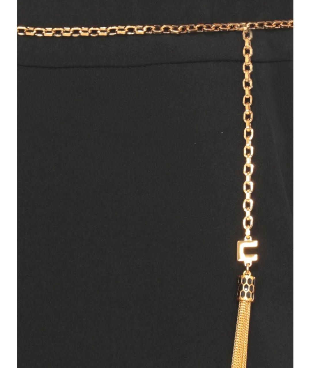 ELISABETTA FRANCHI Черные полиэстеровые шорты, фото 5