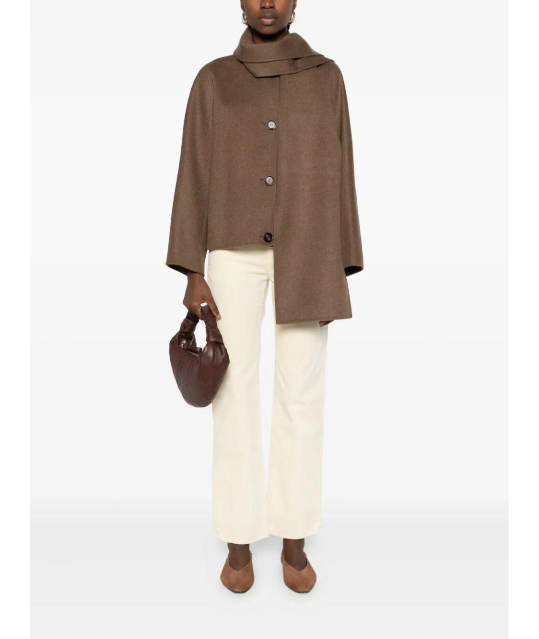 7 FOR ALL MANKIND Бежевые хлопковые прямые джинсы, фото 2