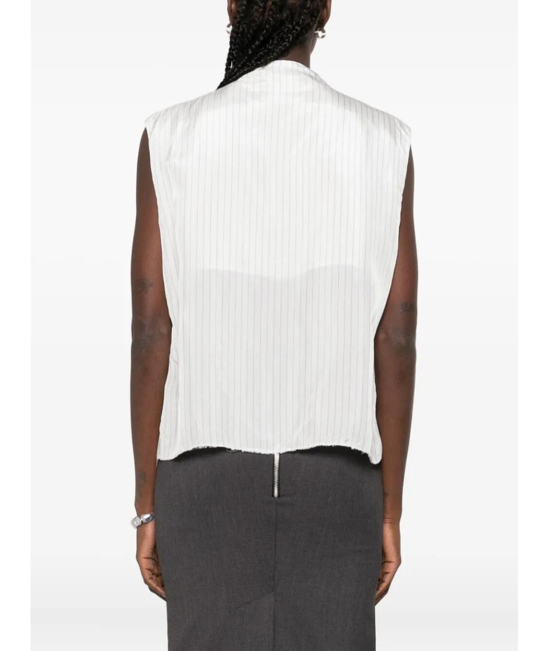 FEDERICO CINA Белая вискозная блузы, фото 3