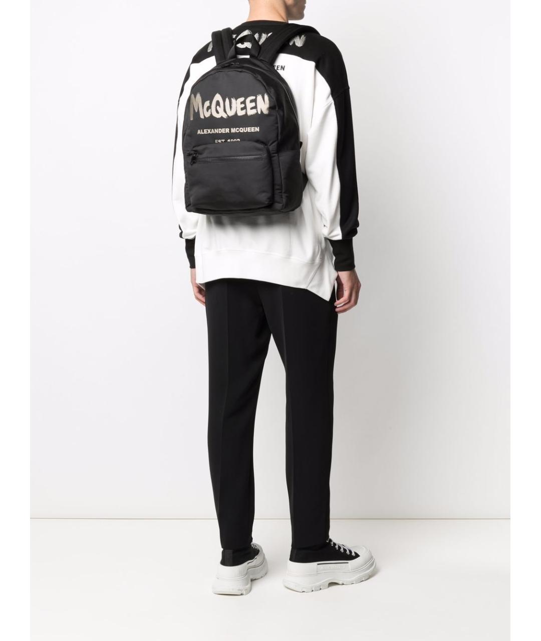 ALEXANDER MCQUEEN Черный рюкзак, фото 4