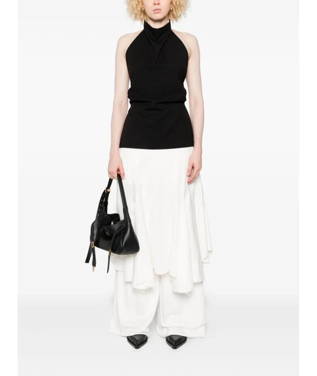 FEDERICO CINA Черная полиэстеровая блузы, фото 2