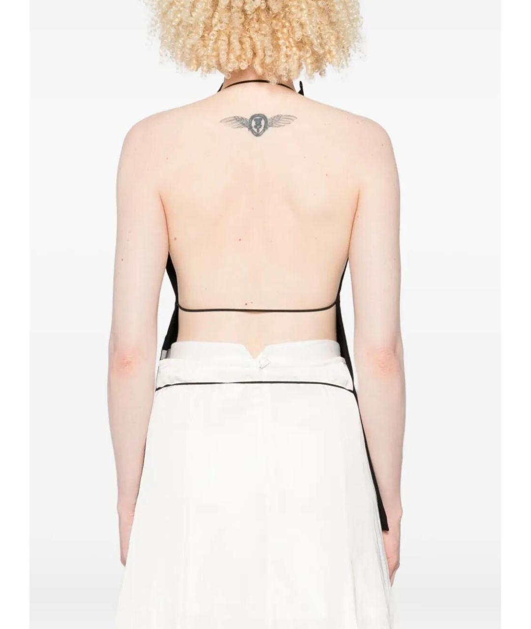 FEDERICO CINA Черная полиэстеровая блузы, фото 3