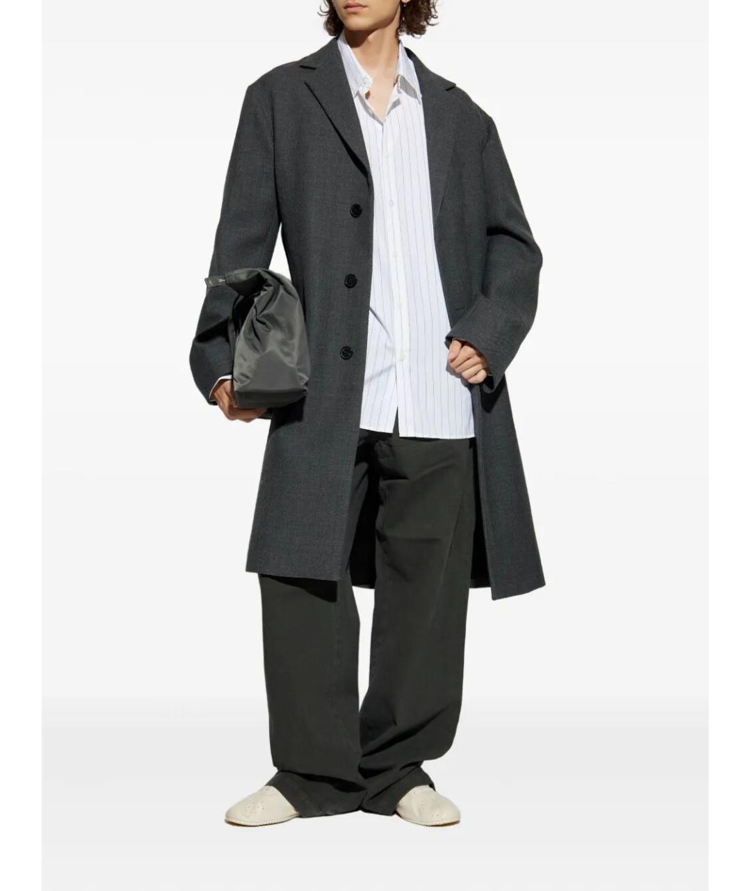 DRIES VAN NOTEN Серые хлопковые повседневные брюки, фото 2