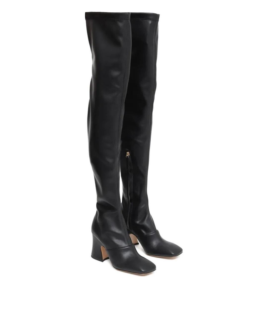 CHLOE Черные синтетические ботфорты, фото 2