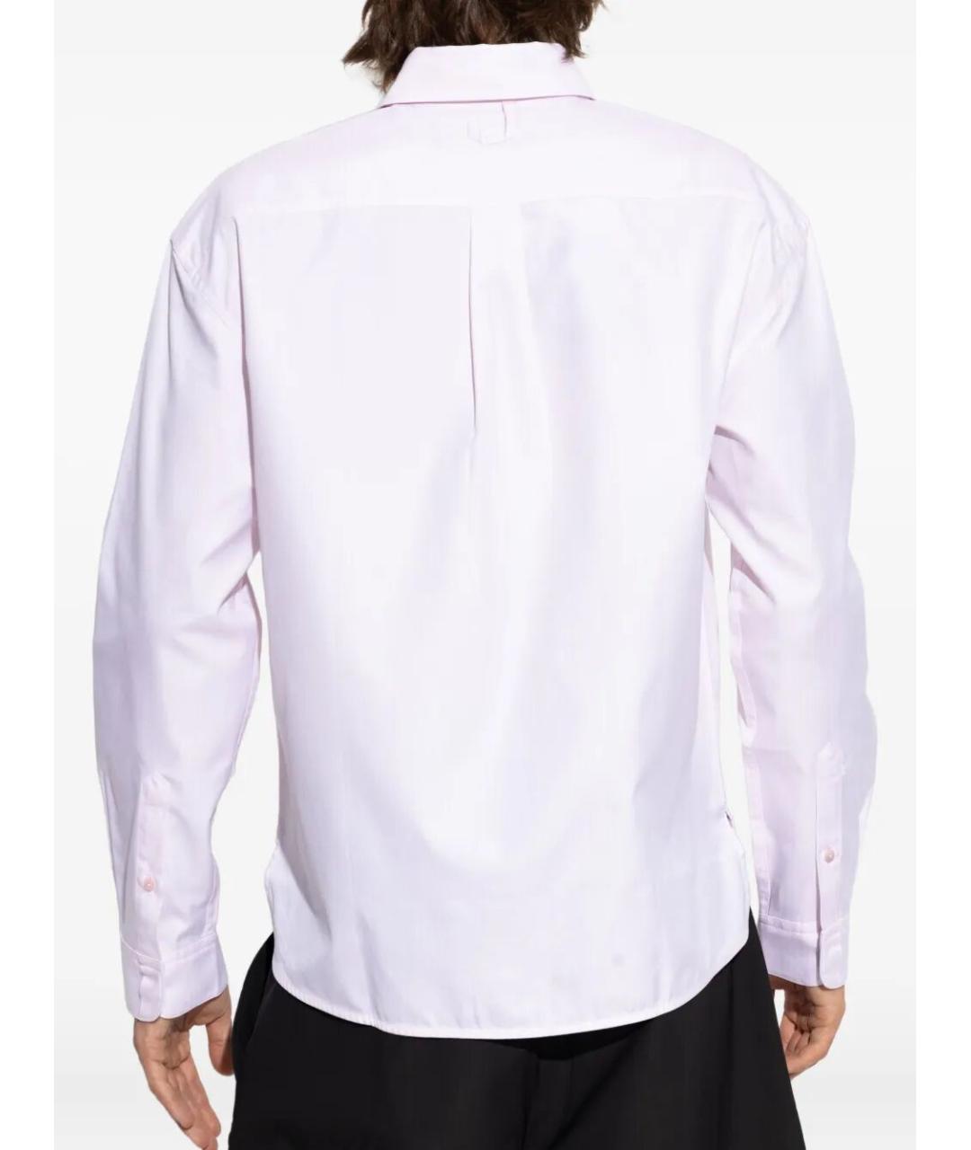 JACQUEMUS Розовая хлопковая кэжуал рубашка, фото 3