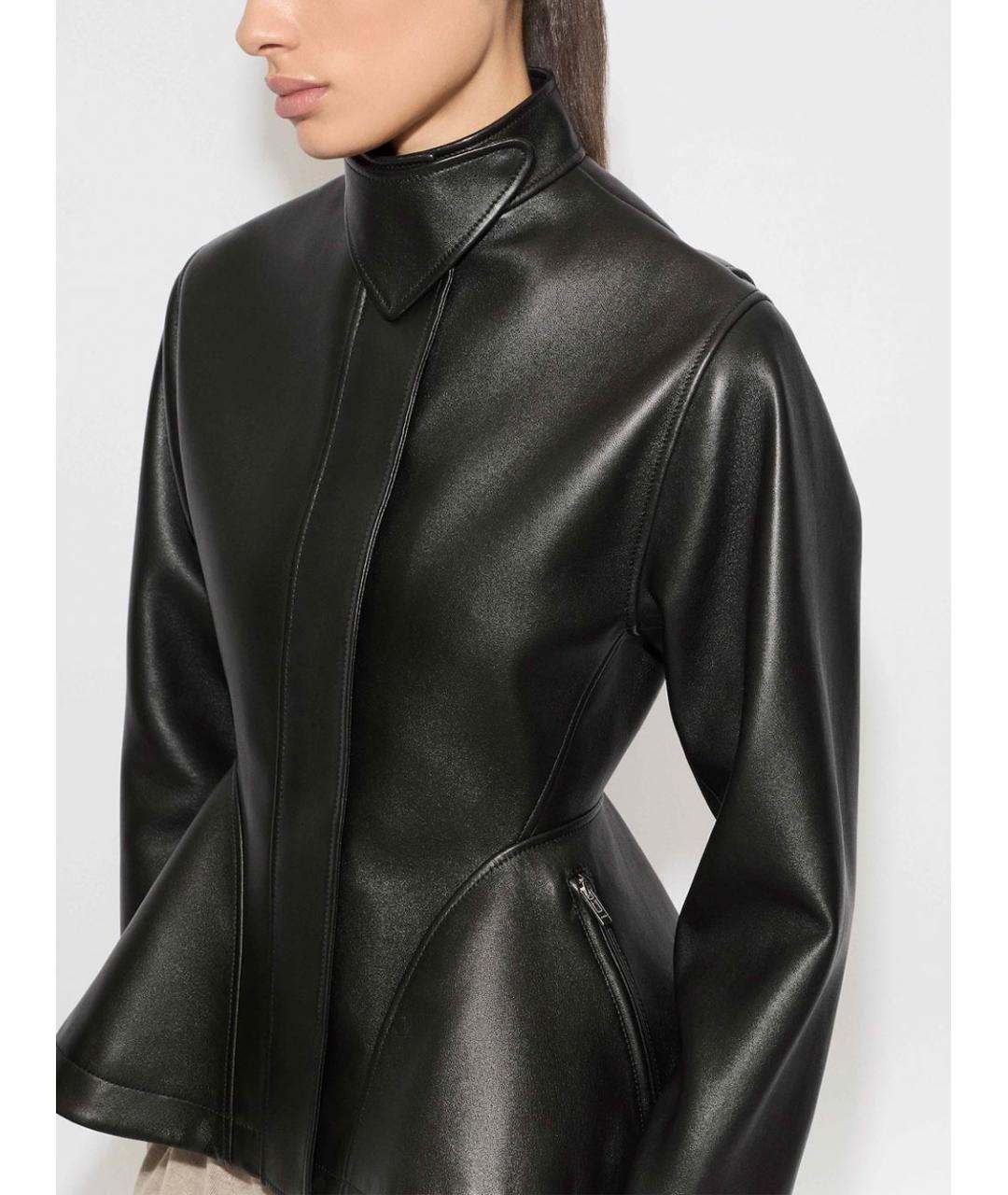ALAIA Черная кожаная куртка, фото 5