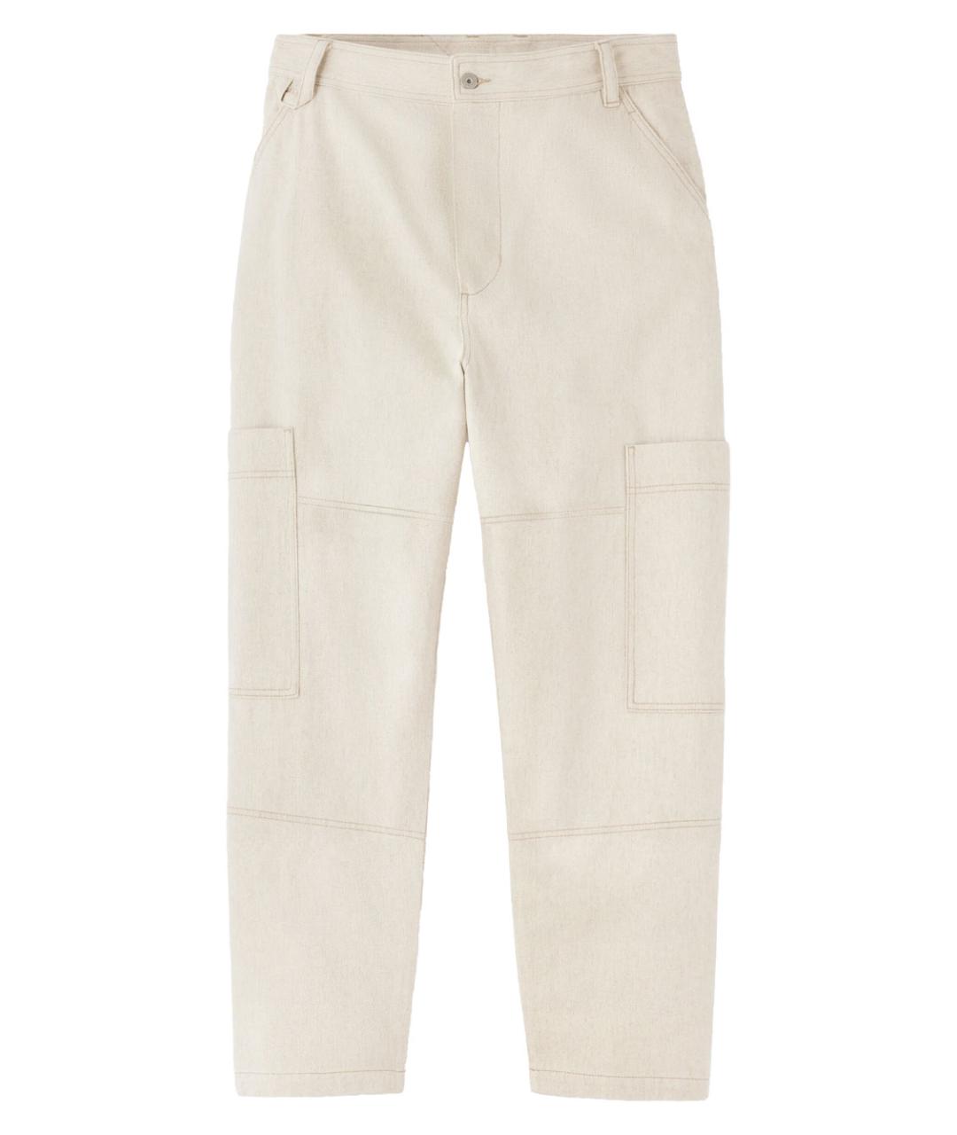JACQUEMUS Бежевые хлопковые повседневные брюки, фото 1