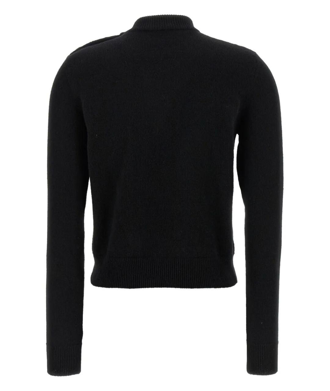 BALMAIN Черный кашемировый джемпер / свитер, фото 2
