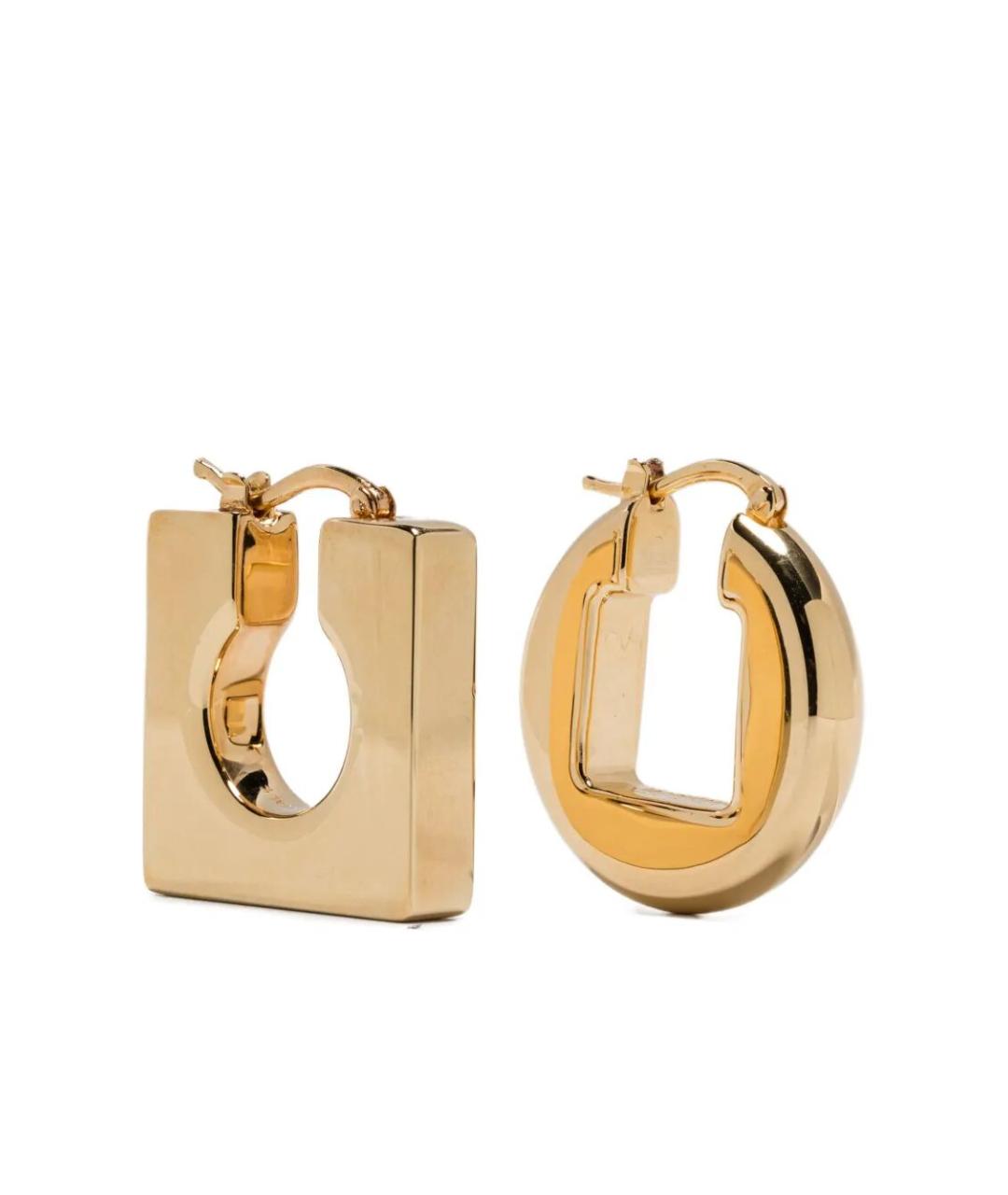 JACQUEMUS Золотые латунные серьги, фото 1