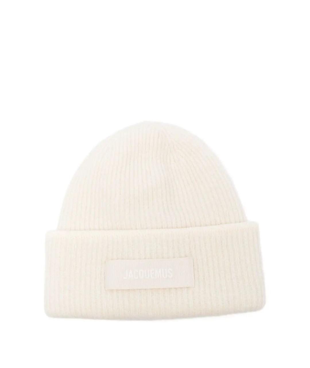 JACQUEMUS Белая шерстяная шапка, фото 1