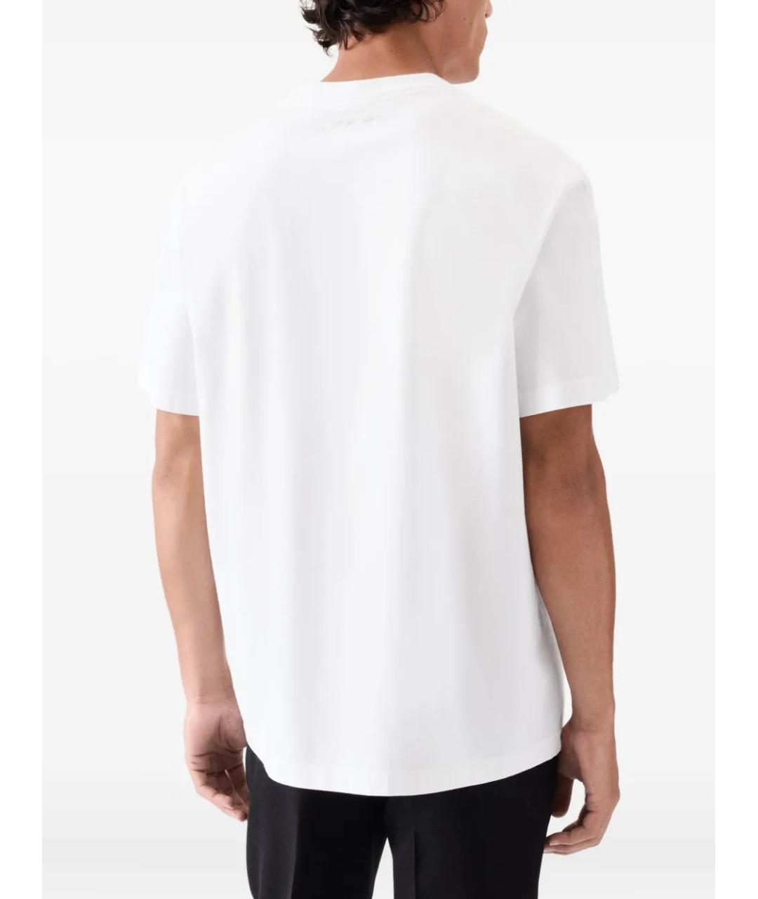 JACQUEMUS Белая хлопковая футболка, фото 3