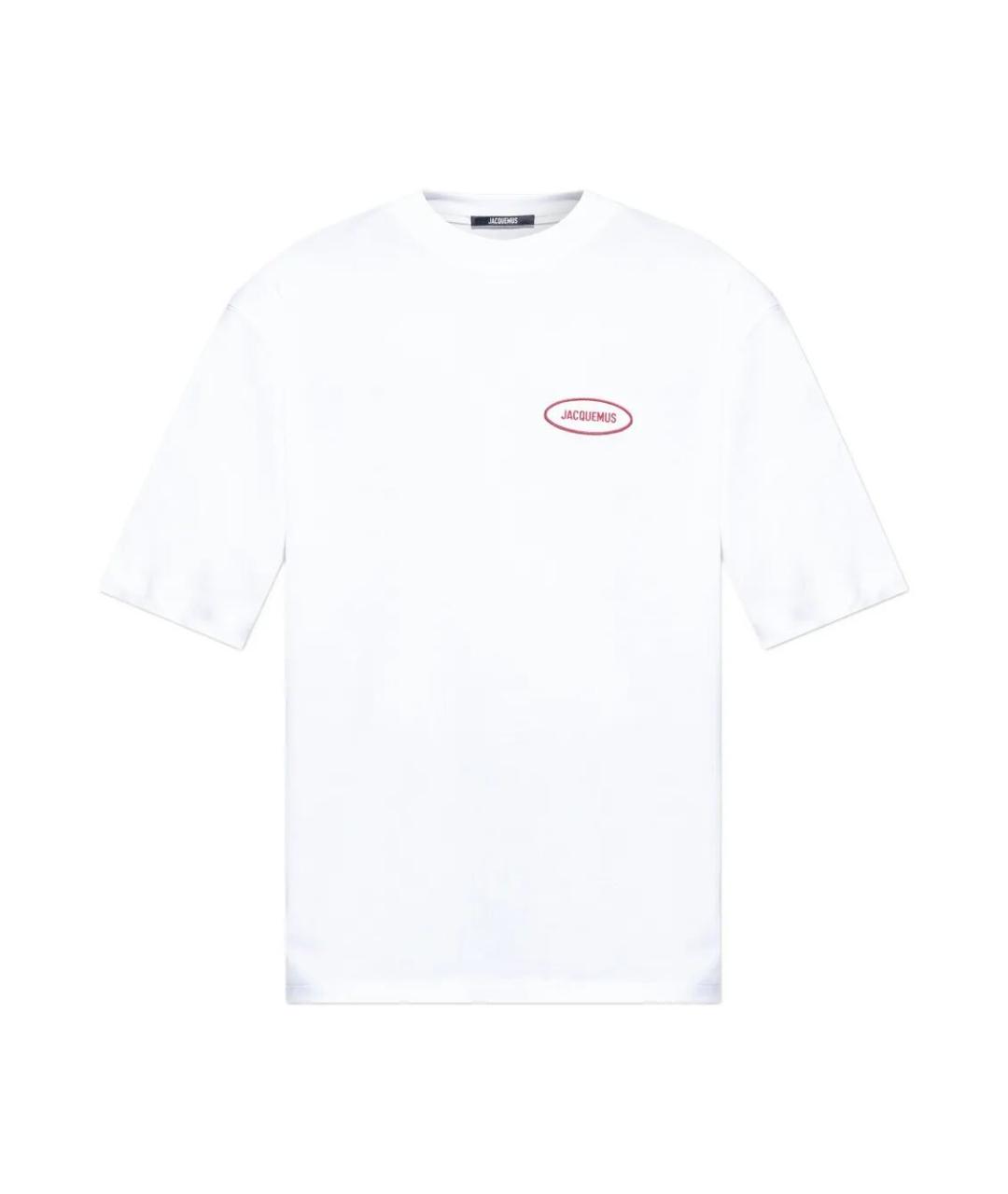 JACQUEMUS Белая хлопковая футболка, фото 1