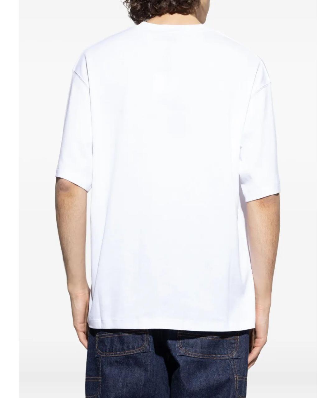 JACQUEMUS Белая хлопковая футболка, фото 3