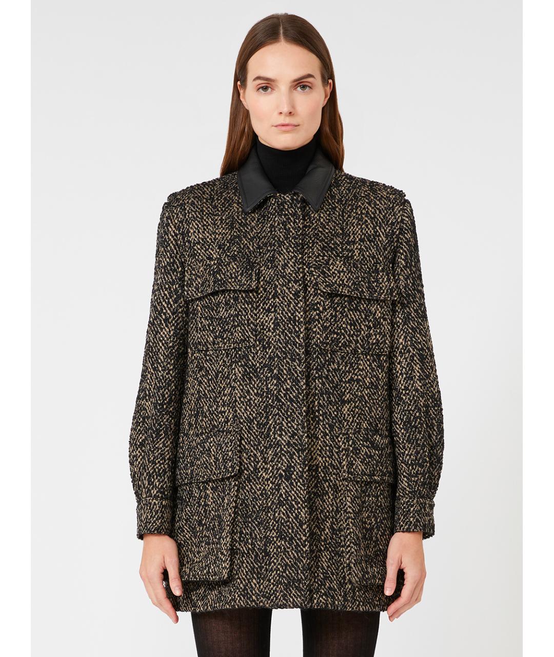 MAX MARA Мульти шерстяное пальто, фото 2