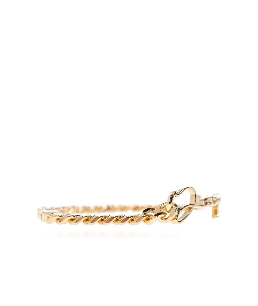 JACQUEMUS Золотой латунный браслет, фото 4