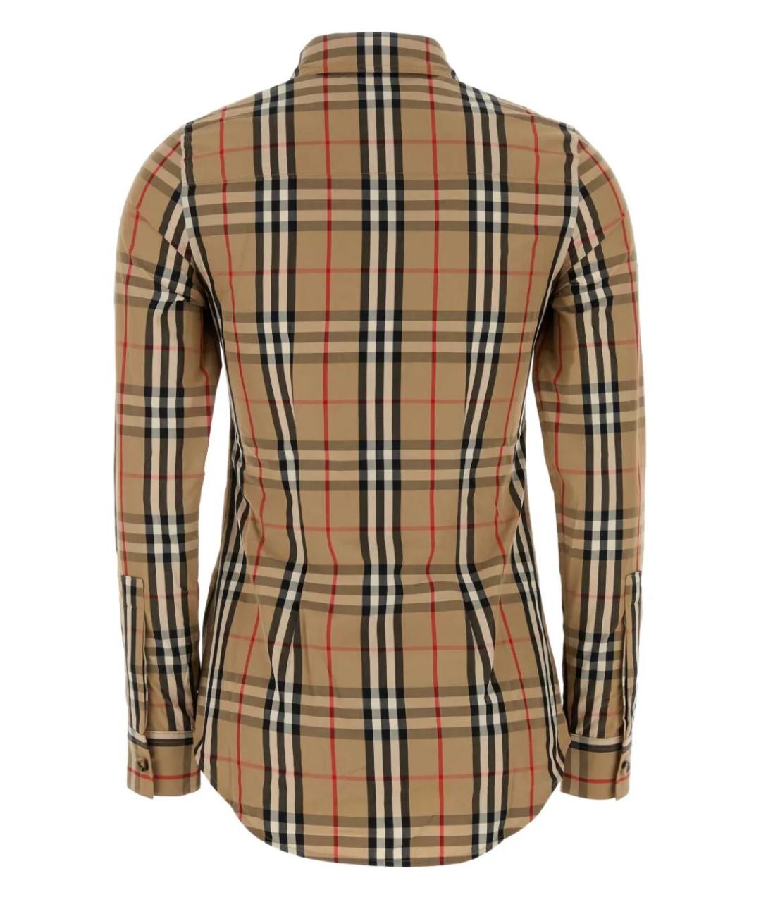 BURBERRY Бежевая хлопковая рубашка, фото 2