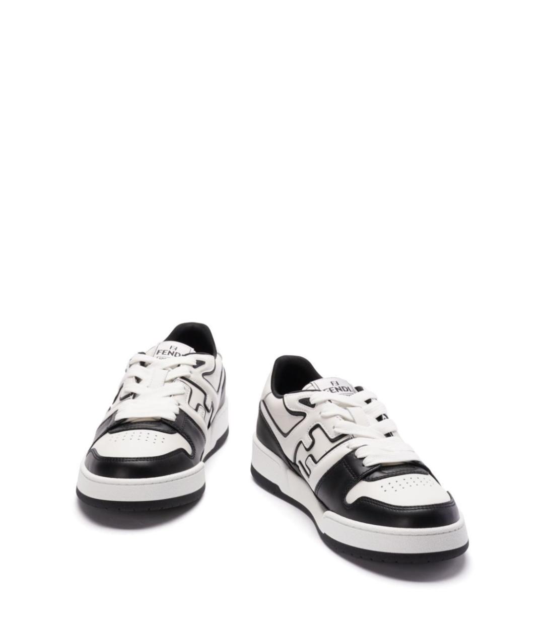 FENDI Мульти кожаные низкие кроссовки / кеды, фото 4