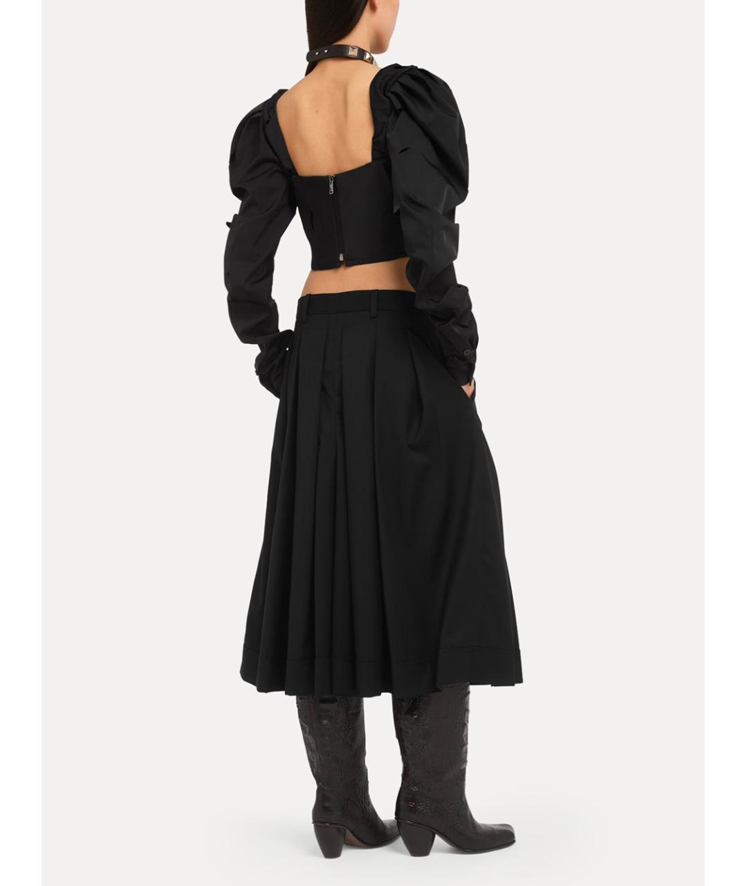 VIVIENNE WESTWOOD Черные хлопковые кюлоты, фото 4