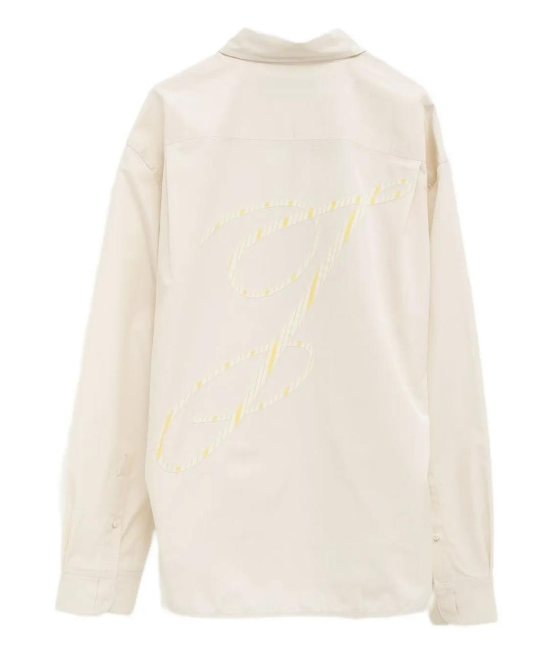 JACQUEMUS Бежевая хлопковая кэжуал рубашка, фото 2