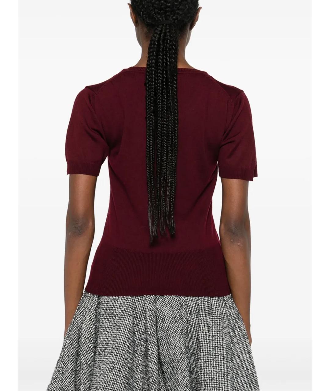 VIVIENNE WESTWOOD Бордовый шерстяной джемпер / свитер, фото 3