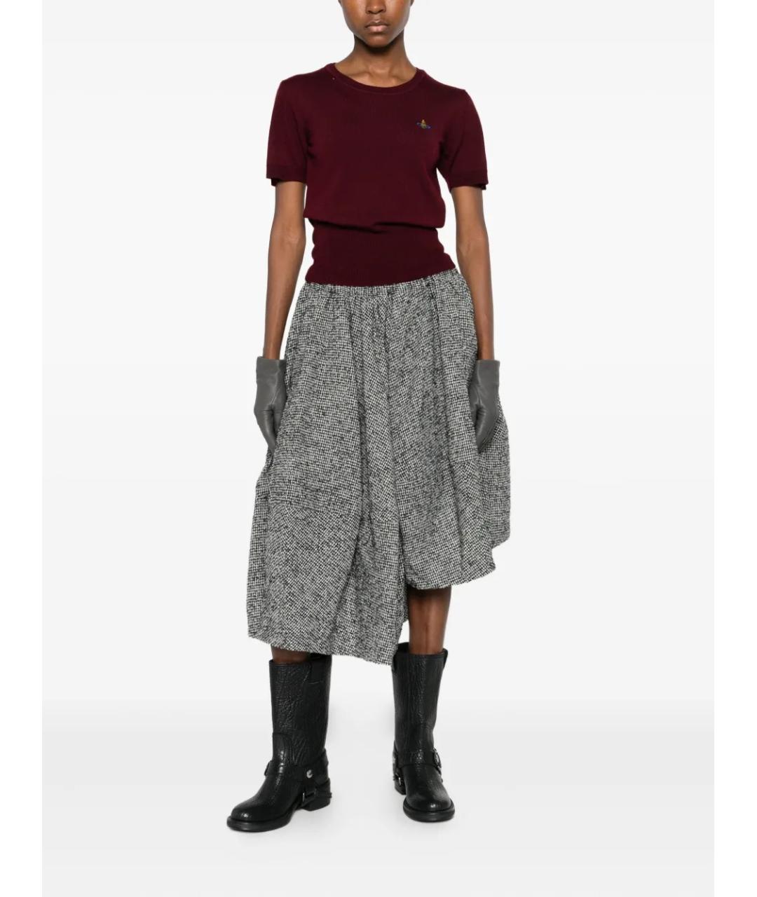 VIVIENNE WESTWOOD Бордовый шерстяной джемпер / свитер, фото 2