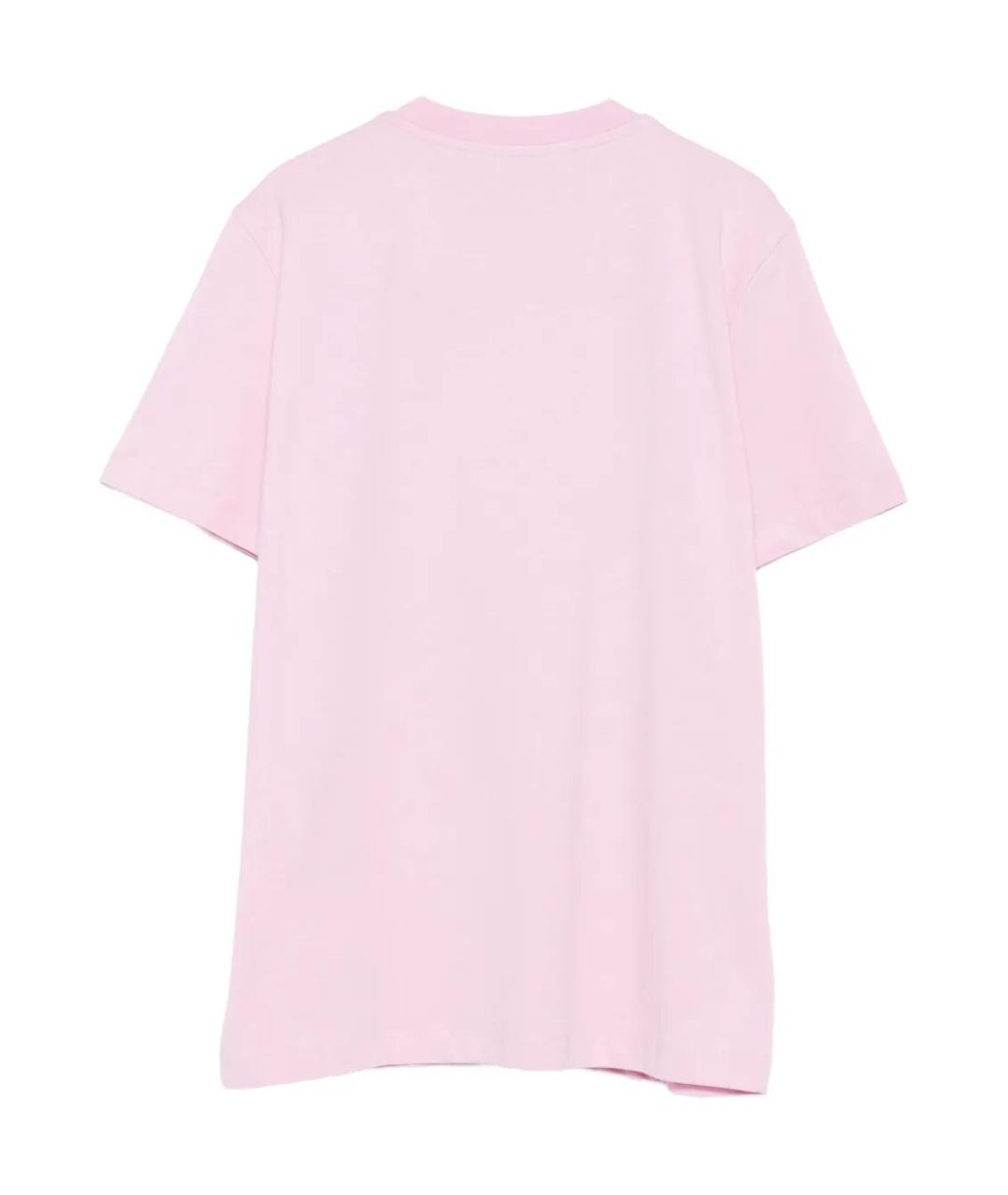 MSGM Розовая хлопковая футболка, фото 2