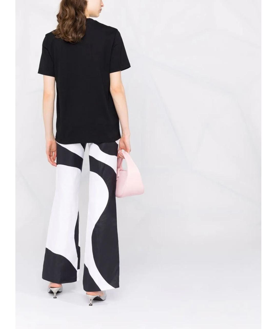 MSGM Черная хлопковая футболка, фото 5