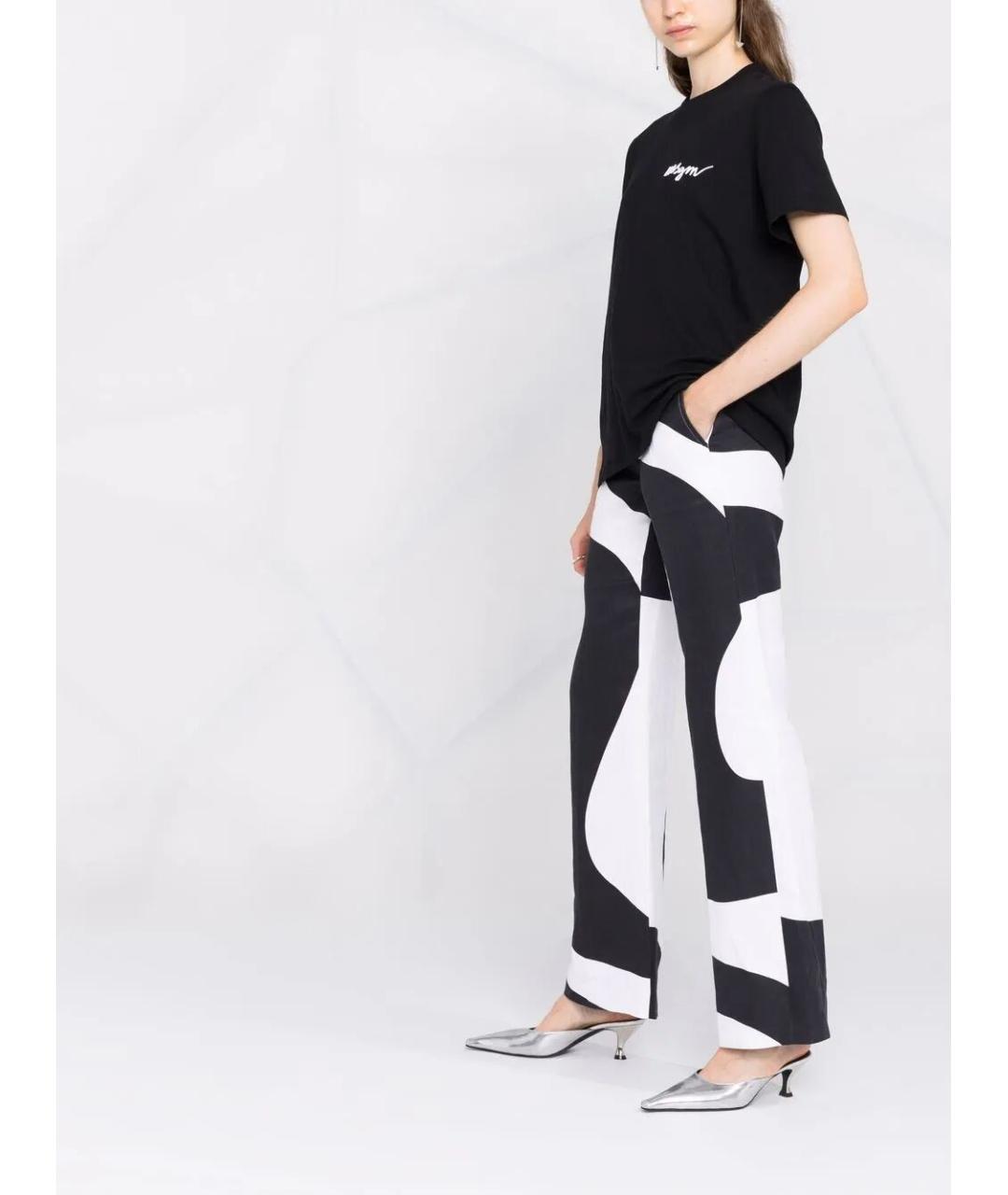 MSGM Черная хлопковая футболка, фото 3