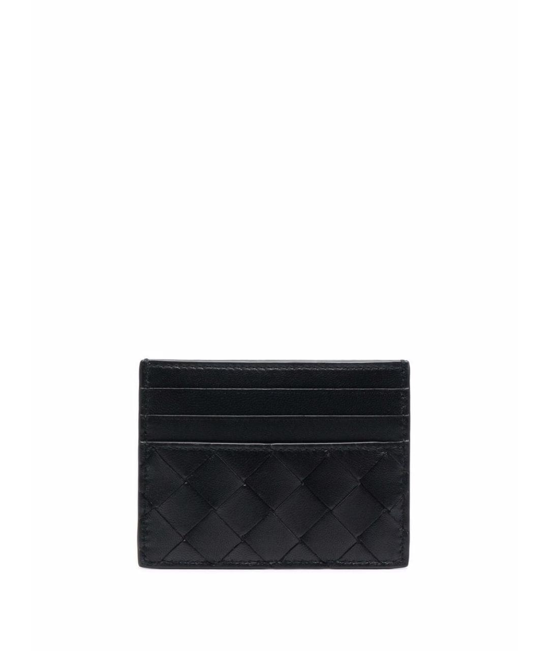 BOTTEGA VENETA Черный кожаный кардхолдер, фото 1