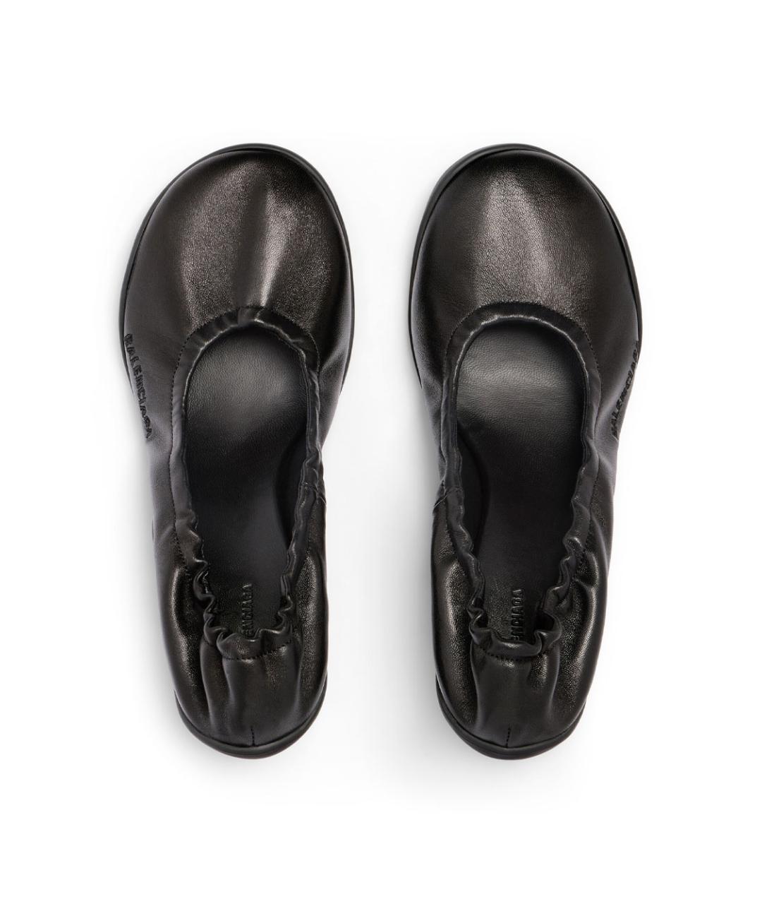 BALENCIAGA Черные кожаные туфли, фото 7