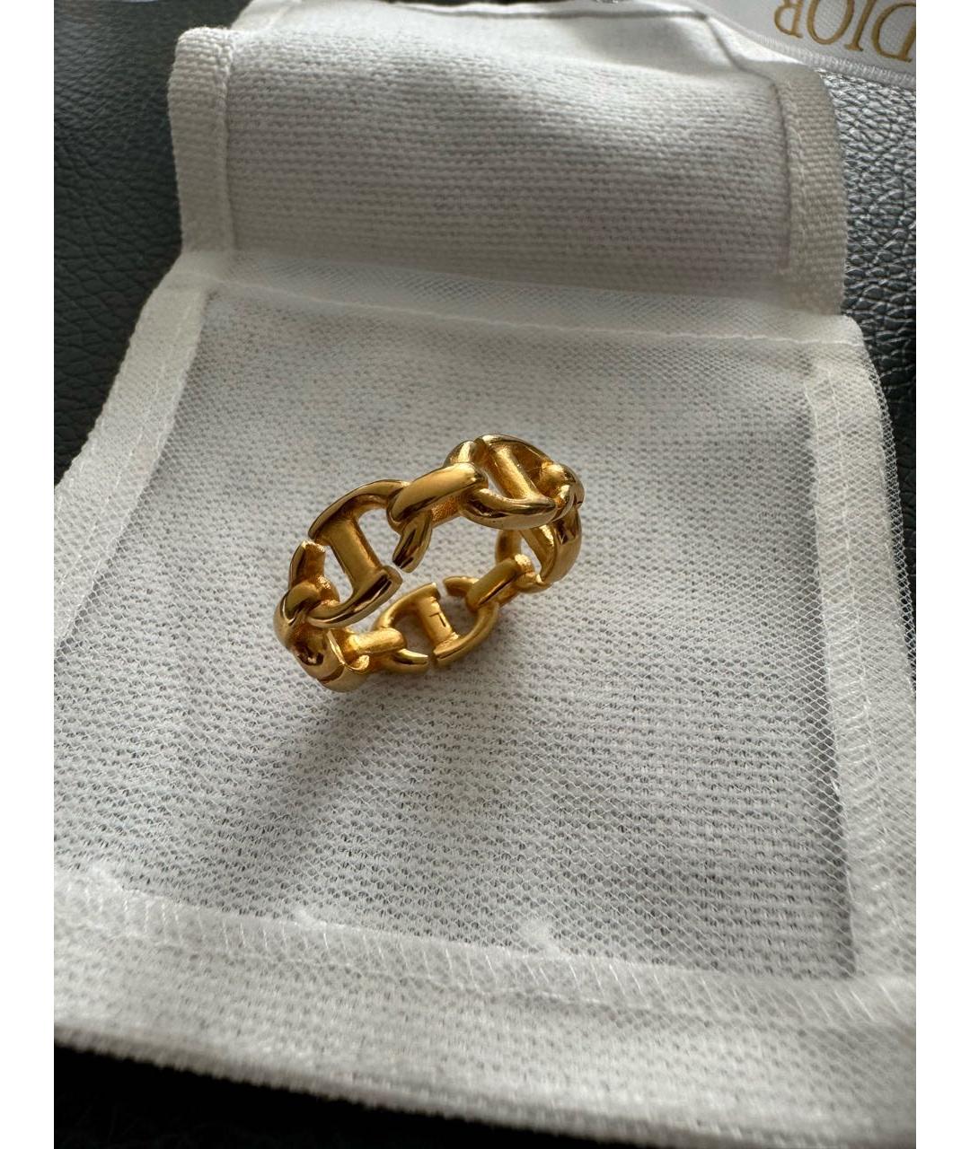 CHRISTIAN DIOR Золотое металлическое кольцо, фото 4